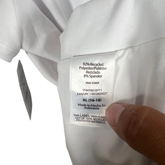 Time & Tru NWT Blank White Essenstial T-shirt Size XL - Picture 5 of 7